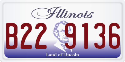 IL license plate B229136