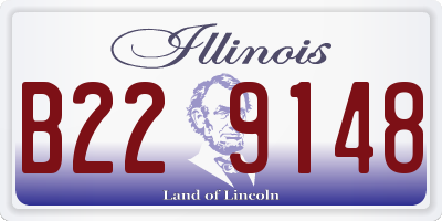 IL license plate B229148