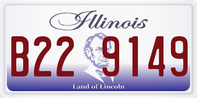 IL license plate B229149