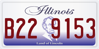 IL license plate B229153