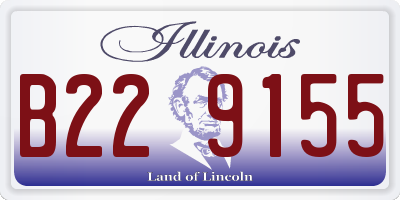 IL license plate B229155