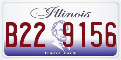 IL license plate B229156