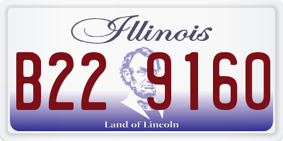 IL license plate B229160