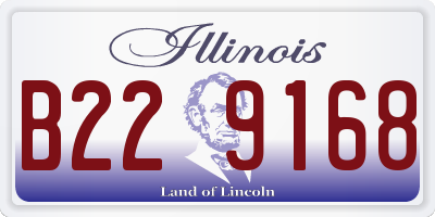 IL license plate B229168