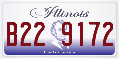 IL license plate B229172