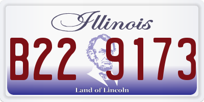 IL license plate B229173