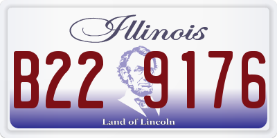 IL license plate B229176