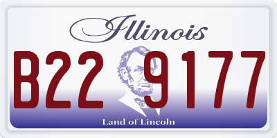 IL license plate B229177