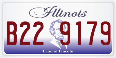 IL license plate B229179