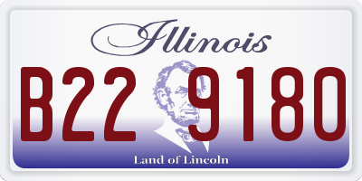 IL license plate B229180
