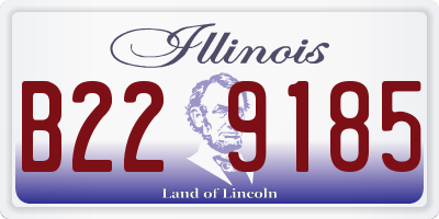 IL license plate B229185