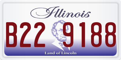 IL license plate B229188