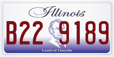 IL license plate B229189