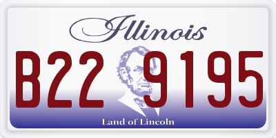 IL license plate B229195