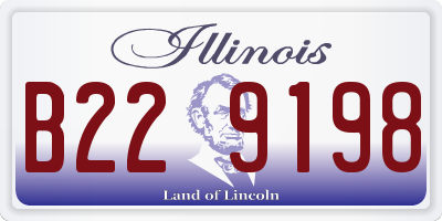 IL license plate B229198
