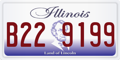 IL license plate B229199