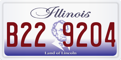 IL license plate B229204