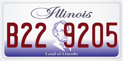 IL license plate B229205