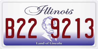 IL license plate B229213