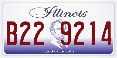 IL license plate B229214