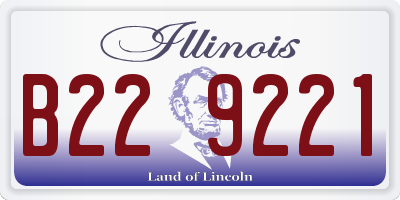 IL license plate B229221