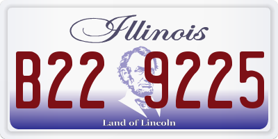 IL license plate B229225