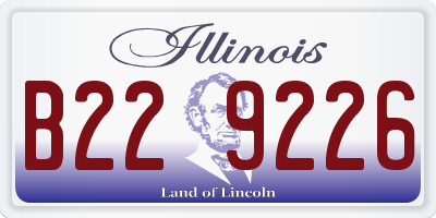IL license plate B229226