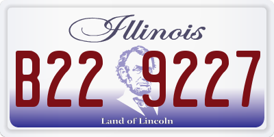 IL license plate B229227
