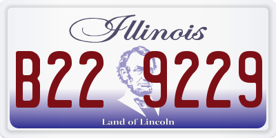 IL license plate B229229