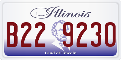 IL license plate B229230