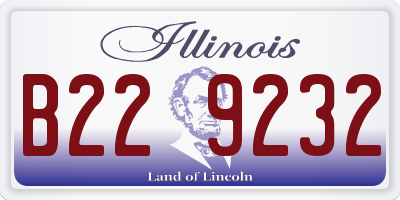 IL license plate B229232