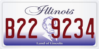 IL license plate B229234