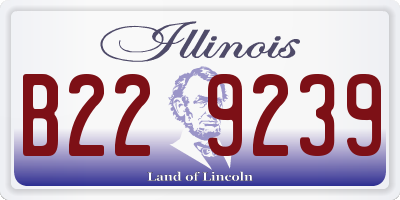 IL license plate B229239