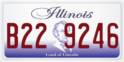 IL license plate B229246