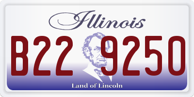 IL license plate B229250