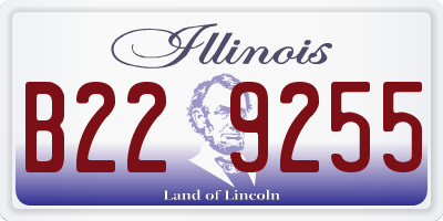 IL license plate B229255