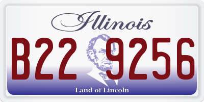 IL license plate B229256