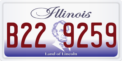 IL license plate B229259