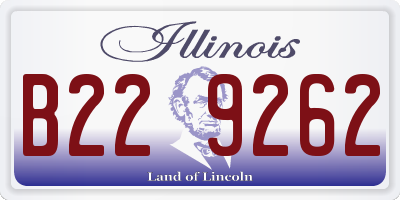 IL license plate B229262