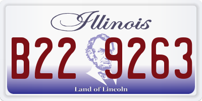 IL license plate B229263