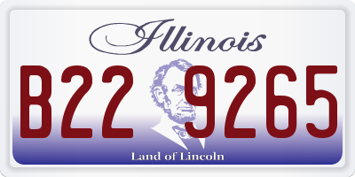 IL license plate B229265