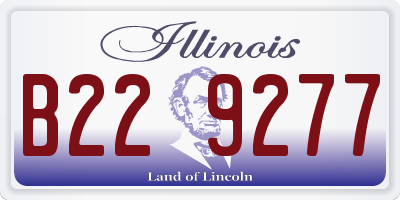 IL license plate B229277