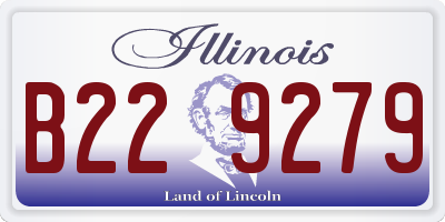 IL license plate B229279