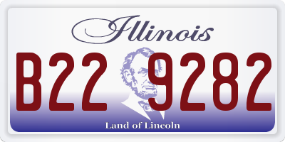 IL license plate B229282