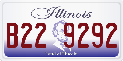IL license plate B229292