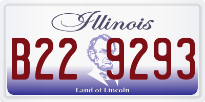 IL license plate B229293