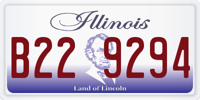 IL license plate B229294