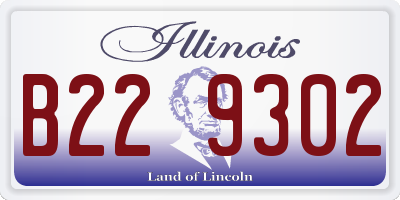 IL license plate B229302