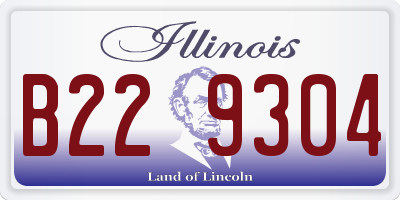 IL license plate B229304