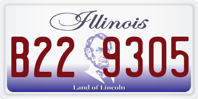 IL license plate B229305